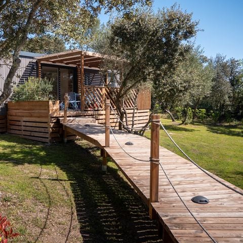 Stacaravan 8 personen -  Mobile-home | Ultimate | 3 slaapkamers | 6/8 personen | *Verhoogd terras* | 1 badkamer | Airconditioning | TV