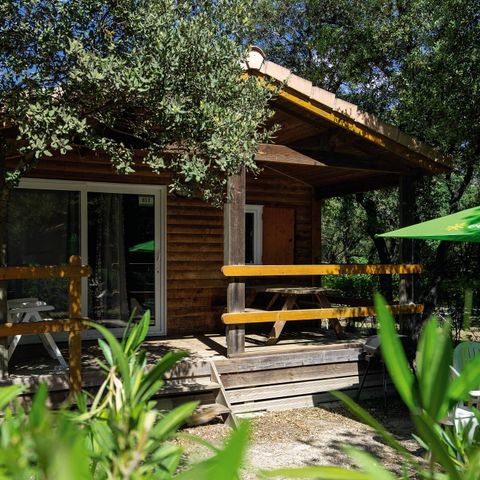 Chalet 6 personen - Chalet | Klassiek | 3 Slaapkamers | 6 Pers | Verhoogd terras | 1 Badkamer | Airconditioning