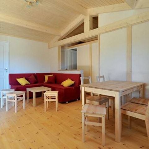 Chalet 6 personen - Chalet | Klassiek | 3 Slaapkamers | 6 Pers | Verhoogd terras | 1 Badkamer | Airconditioning