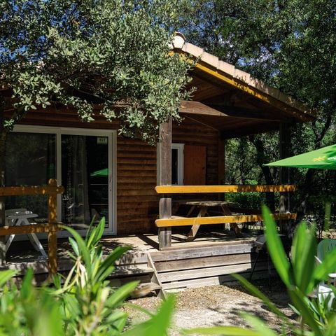 Chalet 6 personen - Chalet | Klassiek | 3 Slaapkamers | 6 Pers | Verhoogd terras | 1 Badkamer | Airconditioning