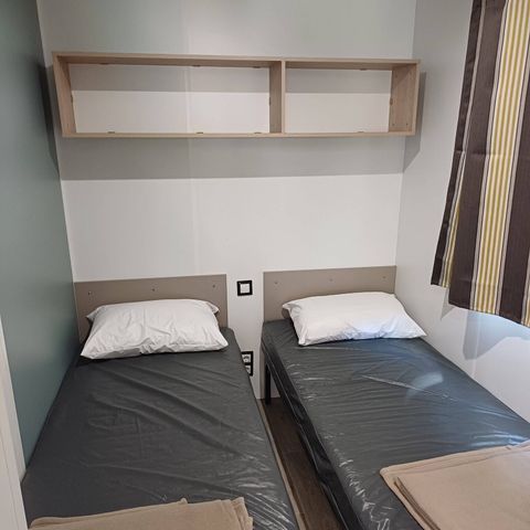 Stacaravan 6 personen - Mobile-home | Comfort | 3 slaapkamers | 4/6 pers. | Single terras | 1 badkamer | Air-con.