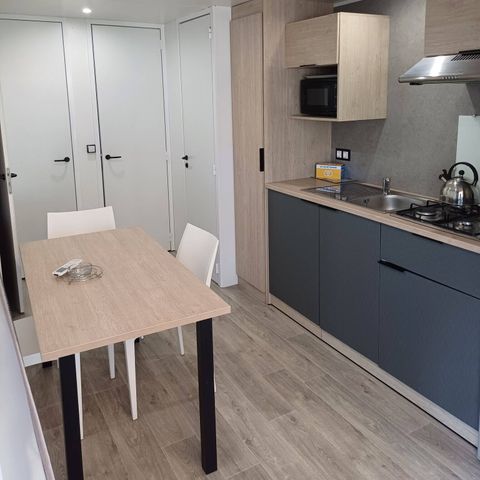 Stacaravan 6 personen - Mobile-home | Comfort | 3 slaapkamers | 4/6 pers. | Single terras | 1 badkamer | Air-con.