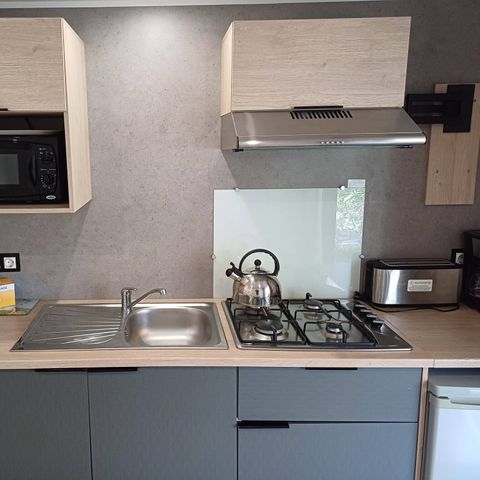 Stacaravan 6 personen - Mobile-home | Comfort | 3 slaapkamers | 4/6 pers. | Single terras | 1 badkamer | Air-con.