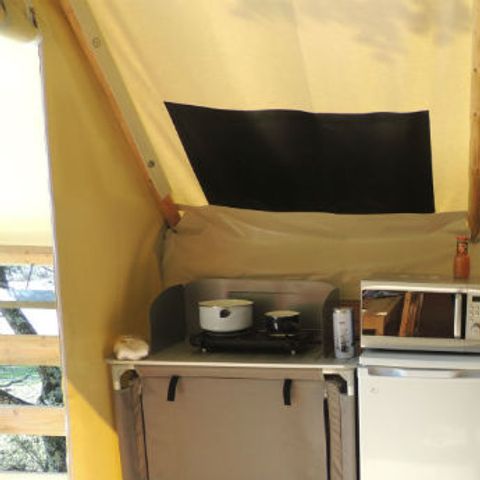 Wohnzelt auz holz 4 personen - Safari, 2 Zimmer (ohne Sanitäranlagen)
