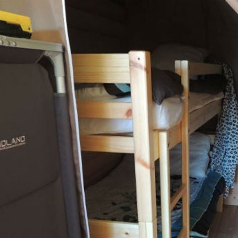 Tent van canvas en hout 4 personen - Safari, 2 kamers (geen sanitair)