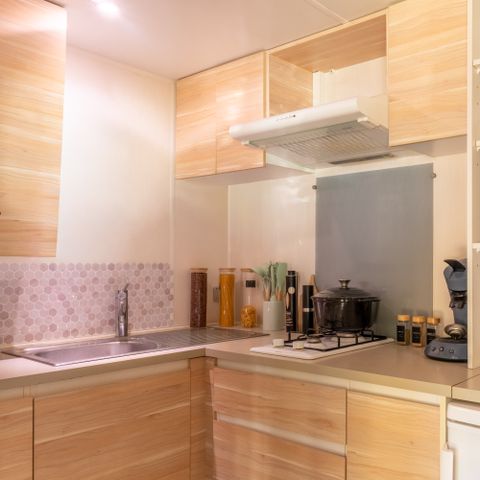 Stacaravan 2 personen - "AMOUREUX" 1 SLAAPKAMER