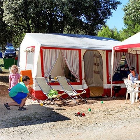 Tente en toile et en bois 5 personnes - Bungalow toilé | 2 Ch. | 4/5 Pers. | Sans SDB