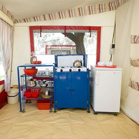 CANVAS AND WOOD TENT 5 people - Canvas bungalow | 2 Bedrooms | 4/5 People | No bathroom