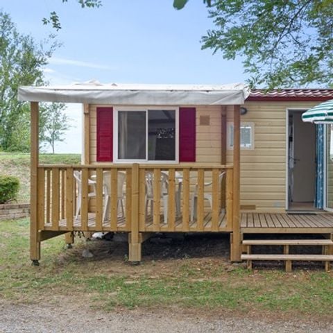 Mobilheim 4 personen - Classic | 2 Zi. | 4 Pers. | Erhöhte Terrasse | Klim.