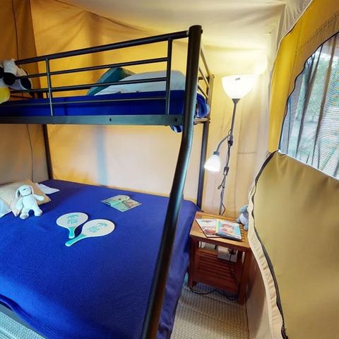 Tente en toile et en bois 4 personnes - Eco Lodge Verdon - 34m² - 2 chambres (sans sanitaires)