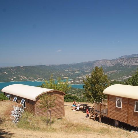 Unterkunft 4 personen - Wohnwagen mit Seeblick - 20,40m² - 2 Zimmer (2 Erwachsene + 2 Kinder)