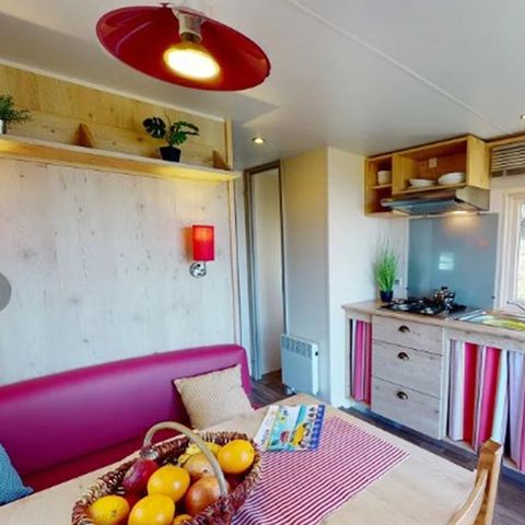 Hébergement 4 personnes - Roulotte avec vue nature - 20,40m² - 2 chambres (2 adultes + 2 enfants -12 ANS)