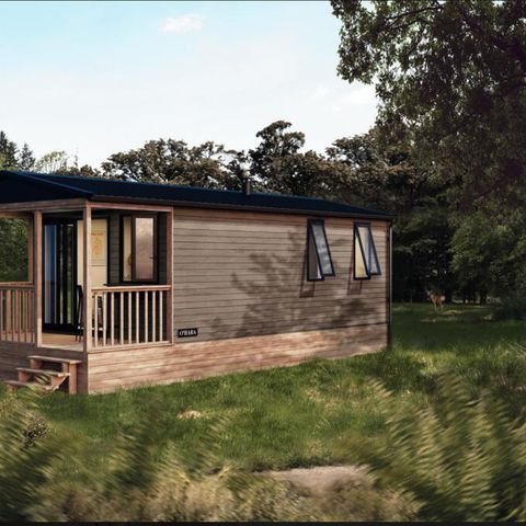 AUßERGEWÖHNLICHE UNTERKUNFT 4 Personen - Mobilheim Cottage Premium 2 Schlafzimmer - Klimaanlage - Geschirrspüler