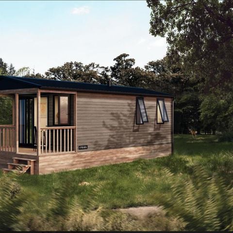 Hébergement 4 personnes - Mobil home Cottage Premium 2 Chambres - climatisation - Lave vaiselle