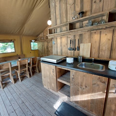 TENDA DA CAMPEGGIO 4 persone - LODGE - con servizi igienici