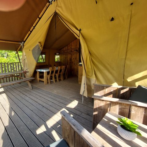 Zelt 4 Personen - LODGE - mit Sanitäranlagen