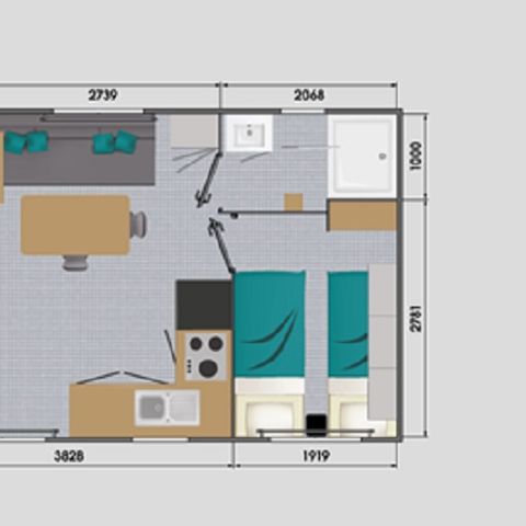 MOBILHOME 4 personnes - Confort+ 2 Chambres 4 personnes