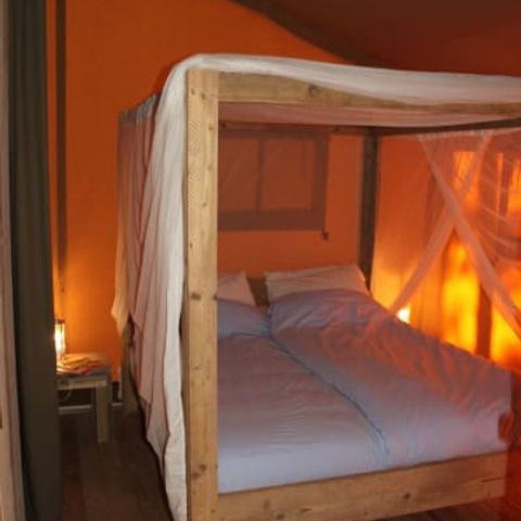 TIENDA DE LONA Y MADERA 5 personas - Laurel