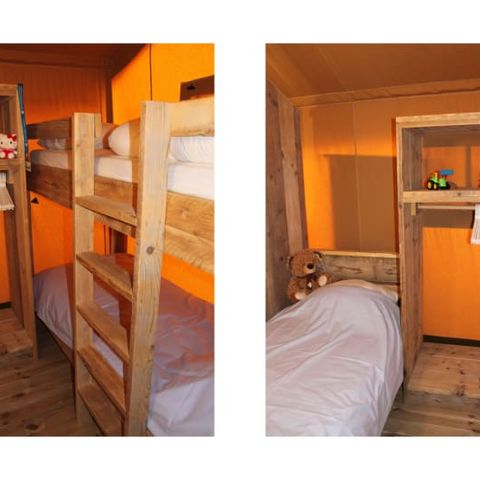 TIENDA DE LONA Y MADERA 5 personas - Laurel