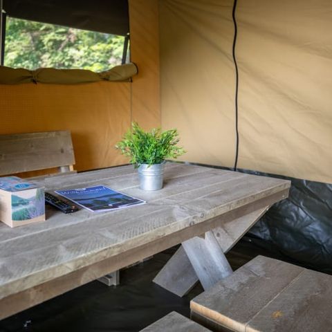 BUNGALOW DE LONA 6 personas - Bungalow tienda Glamping Tournesol 4+2