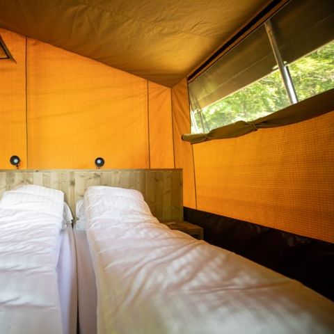 BUNGALOW DE LONA 6 personas - Bungalow tienda Glamping Tournesol 4+2