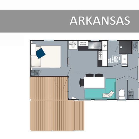 Stacaravan 8 personen - ARKANSAS CONFORT.