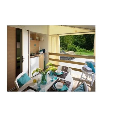 Tente en toile et en bois 5 personnes - Tithome 4/5 personnes