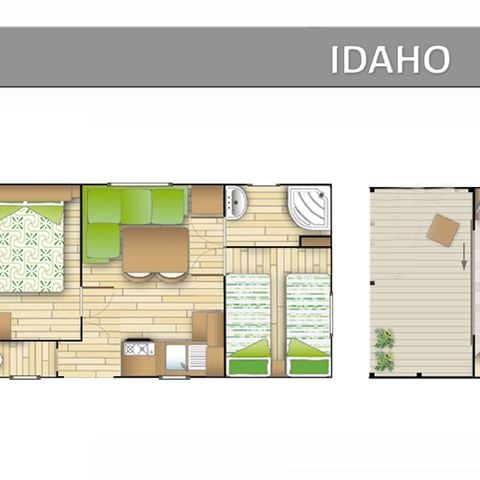 BUNGALOW 4 personnes - IDAHO ECO.