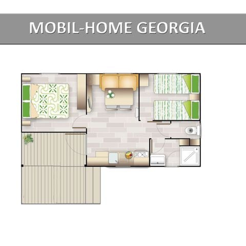 MOBILHOME 4 personnes - GEORGIA STANDARD.