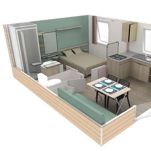 MOBILHOME 2 personas - 1 habitación