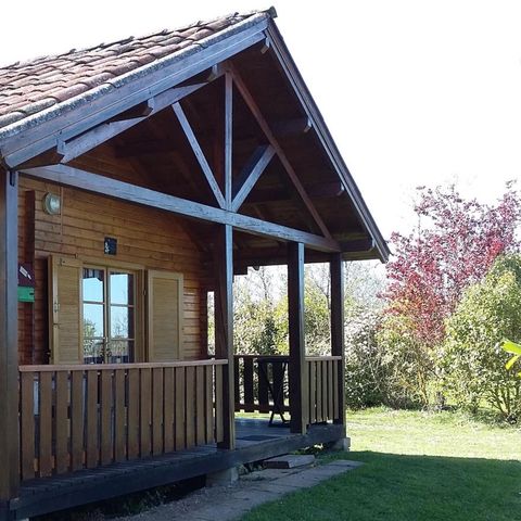 Chalet 5 personen - 2 slaapkamers met airconditioning CONFORT PLUS - 35 m2 + overdekt terras van 14 m2