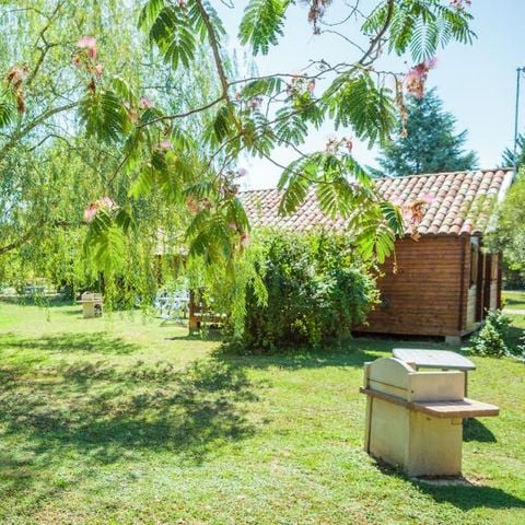 CHALET 4 personas - 2 habitaciones climatizadas COMFORT - 35m2 + terraza cubierta 14m2