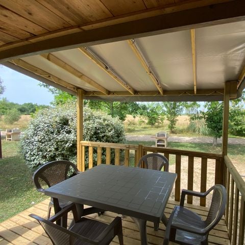 Bungalow 4 persons - 2 bedrooms air-conditioned - 33m2 + covered terrace