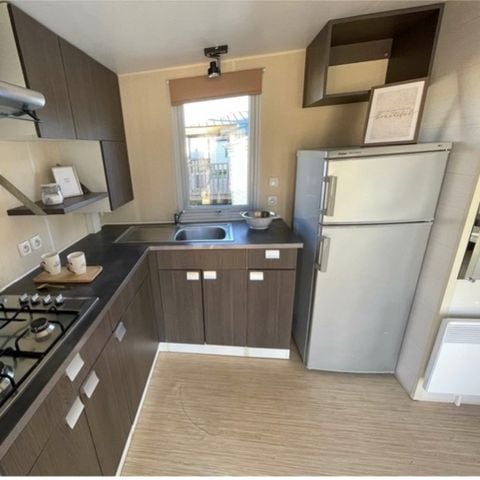 BUNGALOW 4 personnes - 2 chambres climatisé - 33m2 + terrasse couverte