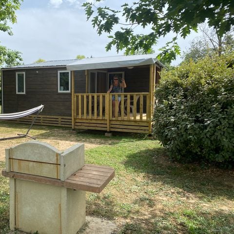 Bungalow 4 Personen - 2 Zimmer klimatisiert - 31m2 + überdachte Terrasse