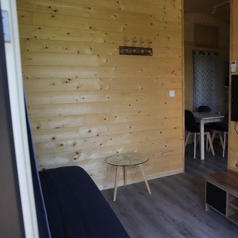 CHALET 5 personnes - CHALET PREMIUM 2ch/2sdb - clim - LV - TV - BBQ - Ménage*, draps, draps de bain - 35m2+terrasse 17m2