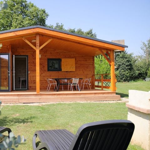 CHALET 5 persone - CHALET PREMIUM 2bed/2bath - aria condizionata - LV - TV - BBQ - Casa*, biancheria da letto, biancheria da bagno - 35m2+terrazza 17m2
