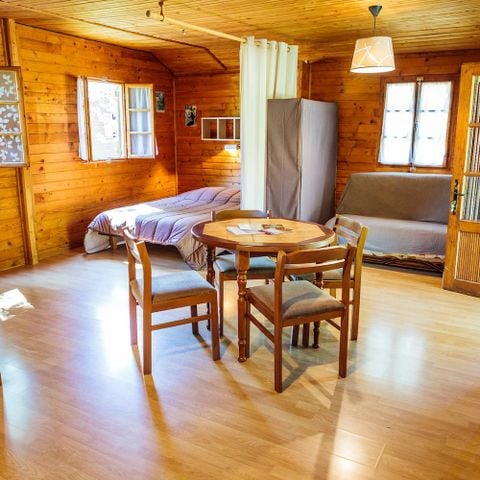 CHALET 4 personas - CHALET LOFT CONFORT - 1 habitación grande - aire acondicionado - TV - Barbacoa - Hogar* - 35m2 + 14m2 terraza cubierta