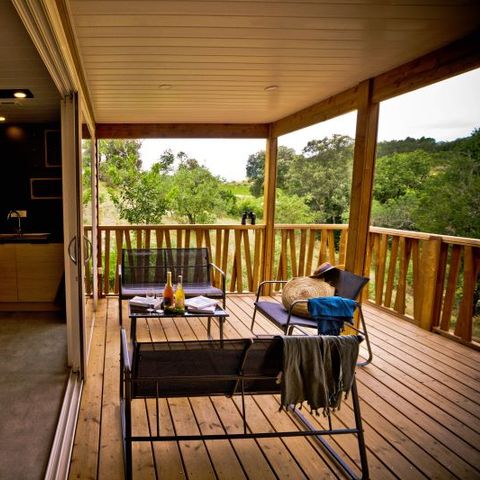 Stacaravan 4 personen - WIJNHUIS met Jaccuzzi