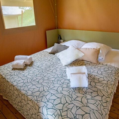 TIENDA DE LONA Y MADERA 5 personas - Glamping Lodge