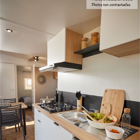 MOBILHOME 4 personnes -  Loggia Premium 29m² - Climatisation - TV