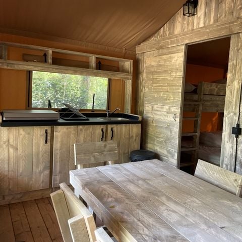 TENTE TOILE ET BOIS 5 personnes - Lodge Safari