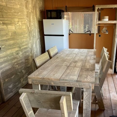 TENTE TOILE ET BOIS 5 personnes - Lodge Safari