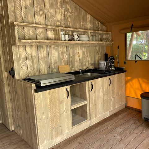 Canvas and wooden tent 6 persons - Lodge Safari