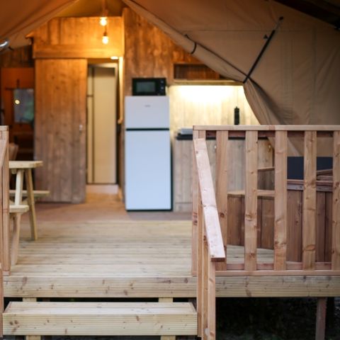 Canvas and wooden tent 4 persons - Lodge Safari 27 m²