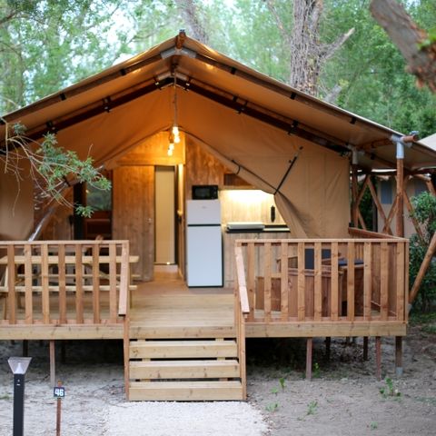 TENTE TOILE ET BOIS 4 personnes - Lodge Safari 27 m²