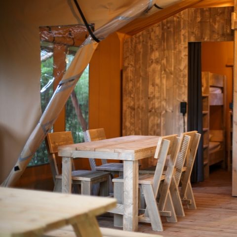 Canvas and wooden tent 4 persons - Lodge Safari 27 m²