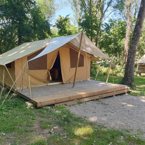 TIENDA DE LONA Y MADERA 5 personas - Albergue Cabanon Classic