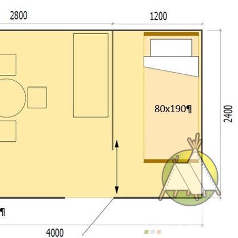 TENDA DA CAMPEGGIO 3 persone - Tenda da bivacco senza servizi igienici