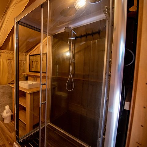 TENTE TOILE ET BOIS 4 personnes - Safari lodge